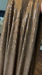 Stretch Sequin Fabric Brown 130 x 54 inches, 3.6 yards x 54 inches New Whole