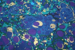 MELTDOWN IN BLUE AND GOLD BY FAYE BURGOS FOR MARCUS – 100% COTTON FABRIC