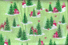 100% cotton Christmas fabric “Gnome for the Holidays” by Quilting Treasures