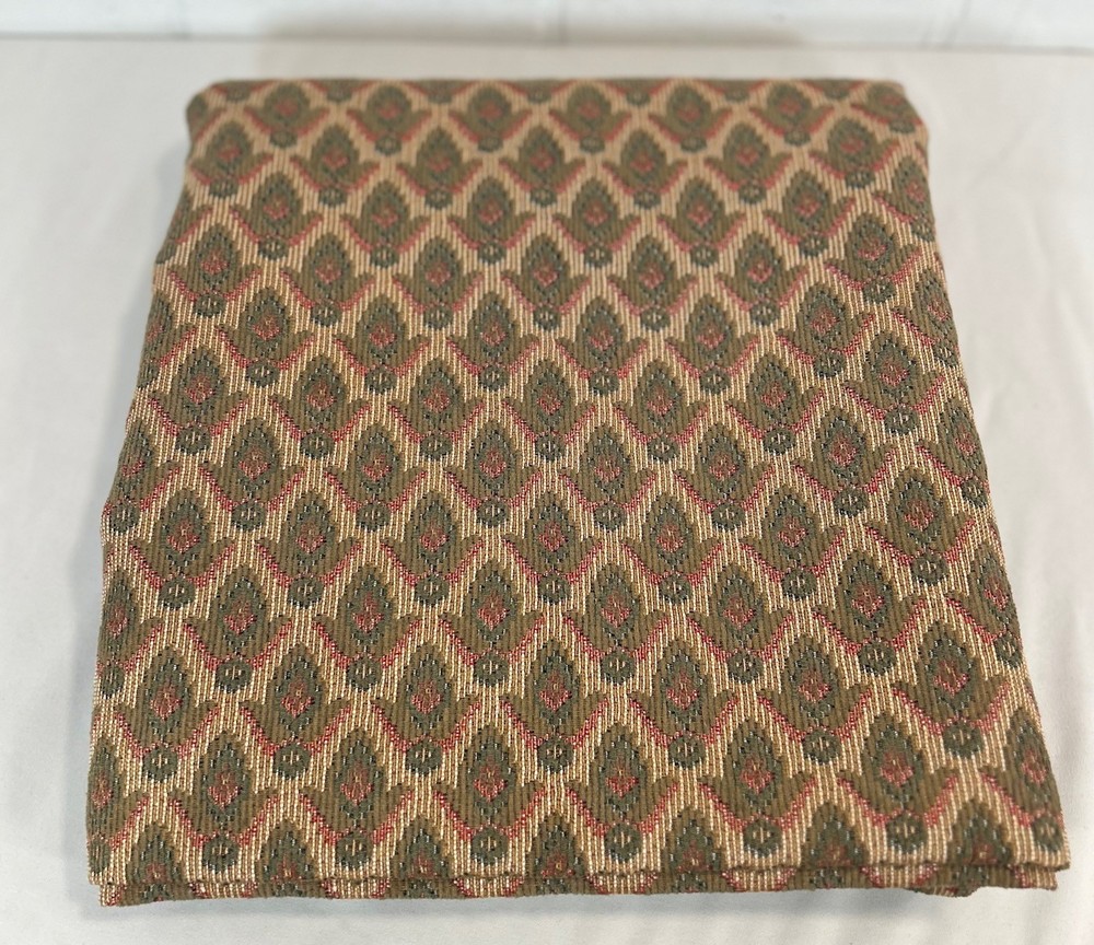 Vintage Woven Upholstery Fabric 2 yards (55″w) Victorian Inspired Cottagecore