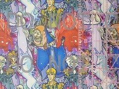 Custom Printed Faux Leather Vinyl Roll The Last Unicorn Movie 12×54