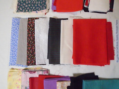 Lot (31 pcs) Mix Cut Craft Blocks, Squares, Rectangles Vintage Fabrics