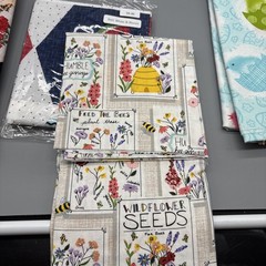 Moda Quilting Fabric Lots 7 Yards In Total Spring Flowers And Easter Eggs Chicks