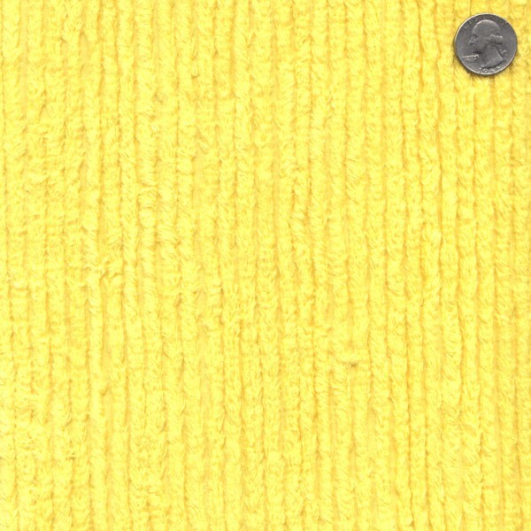 Terry Chenille Sunburst Yellow 57″ Wide Cotton Fabric by the Yard (A710.06)