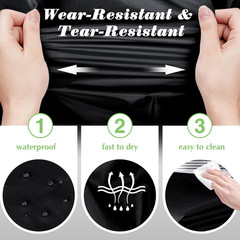 Ripstop Nylon Fabric, 1 Yard x 58 Inch Wide, Black | Polyester Fabric, Waterproo