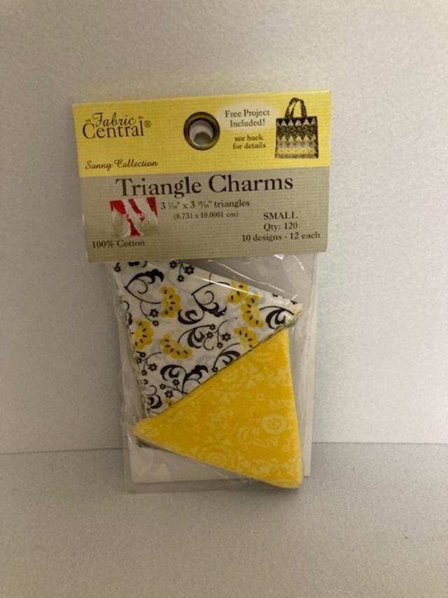 Fabric Central – Sunny Collection – Triangle Charms – Small – 10 Designs