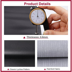 PVC Faux Leather Fabric Sheet Upholstery Material for Car Sofa Boat Furniture