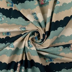 1 M X 1.52 M Lilo & Stitch Multicolor Cotton Jersey Fabric