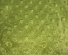 APPLE GREEN MINKY CUDDLE DIMPLE DOT PLUSH SEW QUILT CRAFT FABRIC BTY & PRECUTS