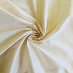 IVORY COLOUR SILK DUPION FABRIC, 137 cm wide x 2.87 m long, NEW, BRIDAL, EVENING