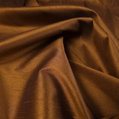 ANTIQUE BRONZE GOLD FAUX SILK POLY DUPIONI FABRIC 58″ DARK GOLD BLACK BATINA