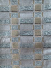 Over 1 Yard 51” X 53” Vintage Fabric Slate Blue Plaid Cotton Polyester Blend