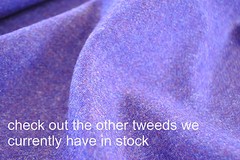 Tweed material by the metre in plain green – fabric yard