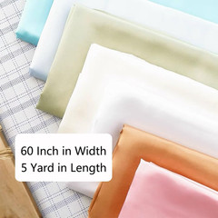 Black Satin Fabric 5 Yards Polyester Silky Fabric 60 Inch Wide Lining Material C
