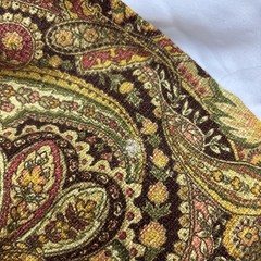 Raymond Waites Myesha Floral Maroon Brown Palette Upholstery Fabric-3 1/2 YX 51”