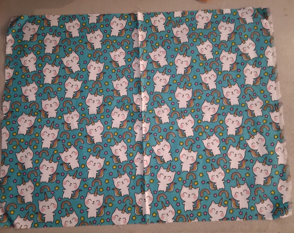 Unicorn Cat Unicat rainbow star fabric 279300