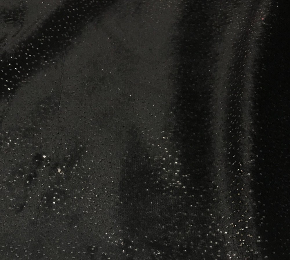 Black with Silver Metallic Glitter – Cuddle Minky Fabric