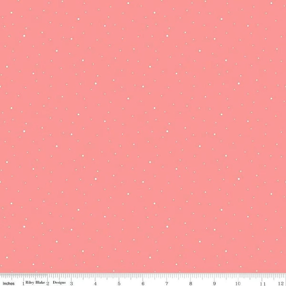Dapple Dot Sugar Pink – Riley Blake Designs Basic Fabric – Cotton Fabric by the