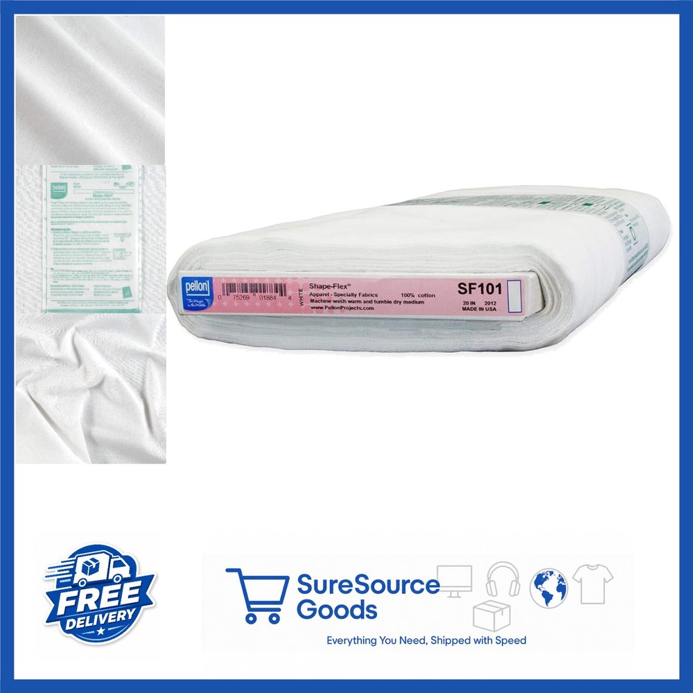 Shape-Flex Fusible Interfacing White 100% Cotton for Medium Weight Fabrics