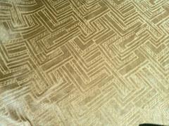 Zinc Textiles Sataria in Ochre Z620/07 Geometric Tone on Tone 3 Yds Luxurious