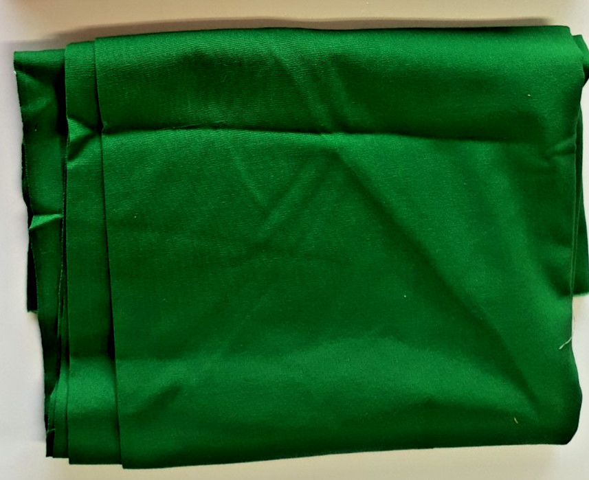 vintage solid green cotton cloth fabric material 44″ x 64 ” FREE SHIP
