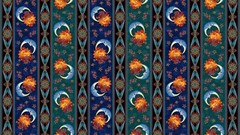 Benartex – Moon & Sun – Repeating Border Stripe – Multi