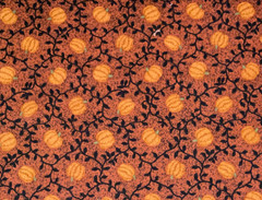 1/2 Yd Camp Thimbleberries Treats No Tricks RJR Cotton Fabric Pumpkins Vines