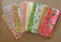 Quilting Cotton Fabric Remnants Lot Florals Sewing Crafting