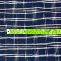 60-Cotton + 40- Linen Yarn Dyed Check Fabric – LIMITED QTY