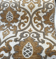 Swavelle Samad Copper Medallion Chenille Upholstery Fabric By The Yard