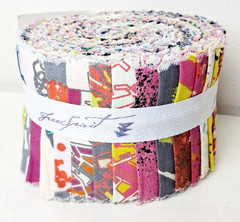Free Spirit Colorful Fabric Jelly Roll 2.5 Inch Westminster Fabrics