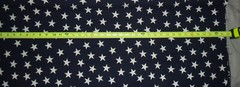 Vintage Lida Inc F13004 Le Star Fabric navy white 58″ wide X 2 yards