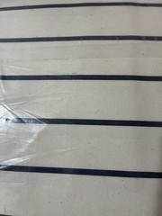 Majestic Giftware 100% Cotton Twill Fabric 6 Yard navy stripe 65″ wide
