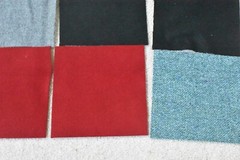 10 Pieces, 6″ x 6″ Wool Squares, 100% Wool, P03