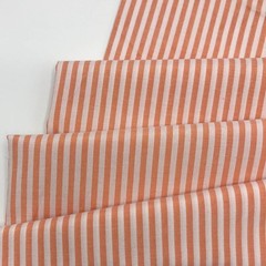 1/8″ Orange and White Striped Fabric Lightweight Polycotton 57″ W x 36″ L