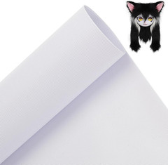 BENECREAT Custom Fursuit Eye Mesh, 39X11.8Inch White PVC Plastic Net 0.2Mm Thick