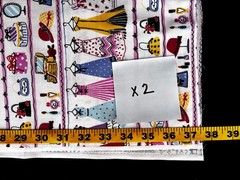 5 Japanese Cotton Fabric Dresses Hatboxes Pink Blue Quarters 4 yards BUNDLE