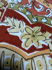 Braemore Design Floral Art Screen Print Fabric Drapery Pillow Upholstery 6 Yard