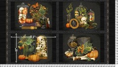 Lumin/White Owl – Dark Academia – 24.25″ Placemat/Craft Panel – Multi