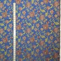 Robert Allen Bromsgrove Dresden Blue Jacobean Jacquard Decor Fabric OOP 1.6 YDS