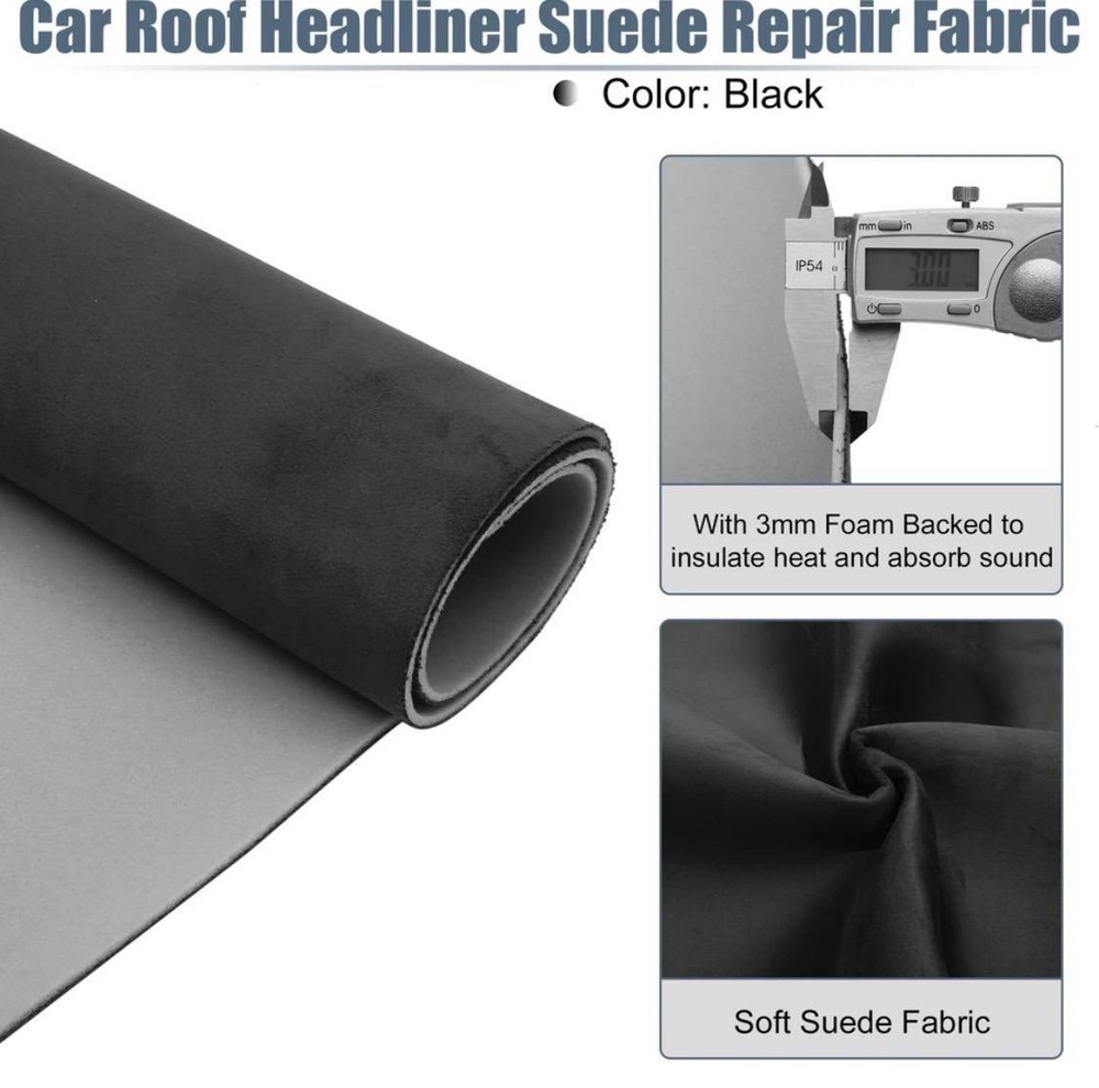 Car Sky Suede Fabric with Foam – Suede Headlin Fabric Foam