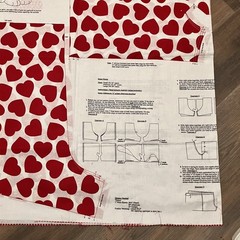 Vtg Cranston Glow In Dark Heart Boxer Cut Sew Panel Dalmatian Applique 90s Retro
