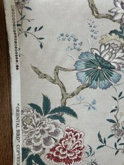 GP & J Baker Oriental Bird SIGNATURE FABRIC 3 3/8 Yards Linen