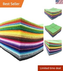 High-Density Acrylic Felt Sheets – 42 Assorted Colors for Creative Projects