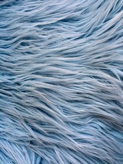 Eden LIGHT BLUE Shaggy Long Pile Soft Faux Fur Fabric by the Yard