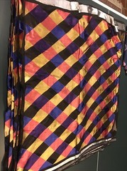 60% Silk 40%Cotton fine Fabric 32” square panel scarf clothings shirt