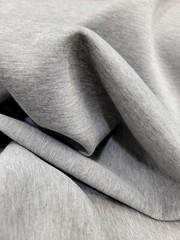 Fabric sold by the Yard Stretch Scuba Gray Matte Super Techno Fashion