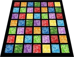50pcs 10 x 10 inches Multicolor Cotton Fabric Bundle Squares for Quilting Sew…