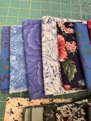 23 Fat Quarter Bundle fabric cotton quilt quilting blue green turquoise