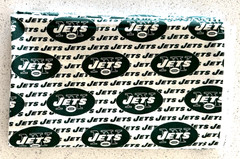 Vintage New York Jets Licensed Cotton Fabric SINGLE PIECE 4 Yards x 58″ Rare